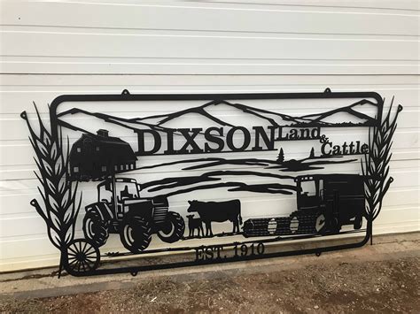 Farm Scene Tractor Combine Cattle Barn Mountains Hills Dxf Svg Etsy