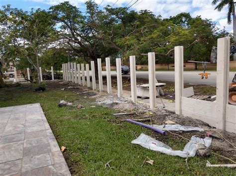 Concrete Fence in Pinecrest — Miami General Contractor