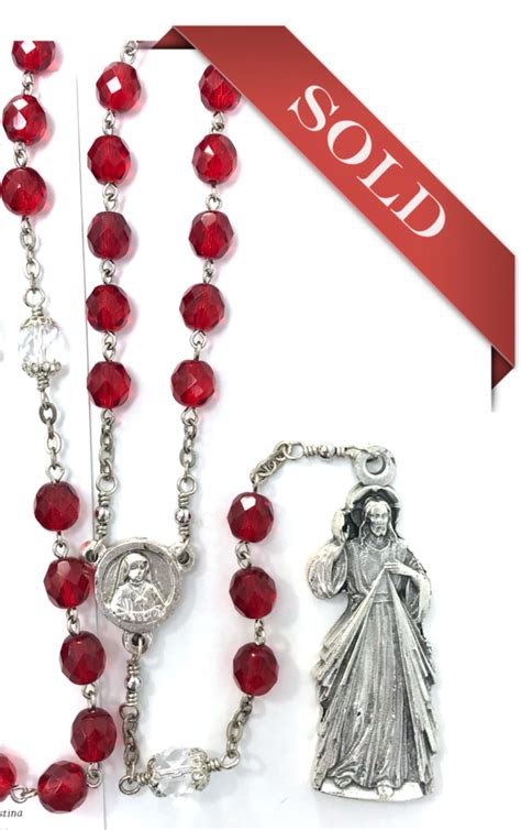 Divine Mercy Chaplet Handmade Catholic Our Lady Of Grace Rosaries