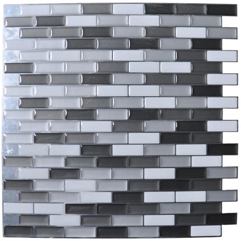 Art3dwallpanels 12 In X 12 In Peel And Stick Vinyl Backsplash Tile In