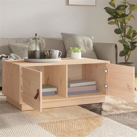 Hua Tables Table Basse X X Cm Bois Massif De Pin