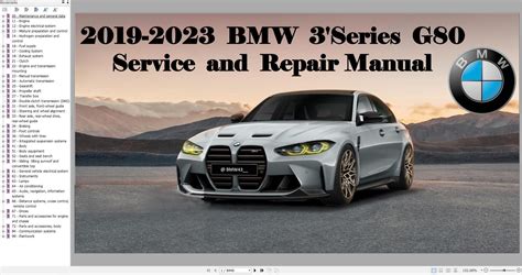 BMW G80 3 Series 2019 2023 Service Repair Manual Auto Repair Manual