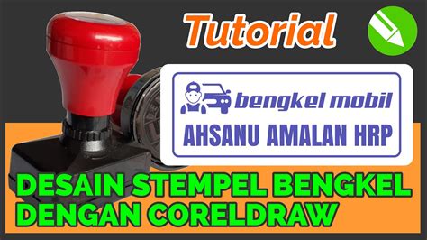 Desain Stempel Keren Membuat Desain Stempel Bengkel Mobil Dengan