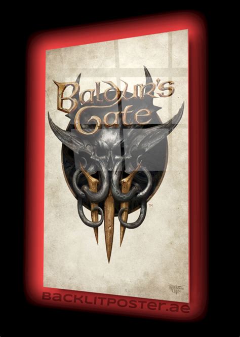 Baldur’s Gate 3 Logo – Backlit Poster