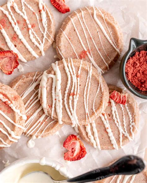 Easy Strawberry Shortbread Cookies Broken Oven Baking