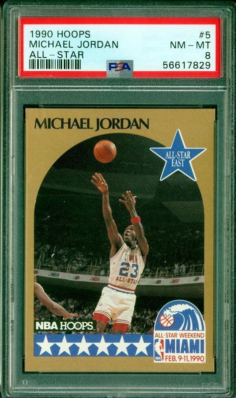 Hoops All Star Michael Jordan Hof Bulls Psa Nm Mt