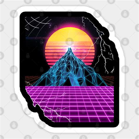 Outrun Synthwave Vaporwave Aesthetic Sunset 80s Style Vaporwave