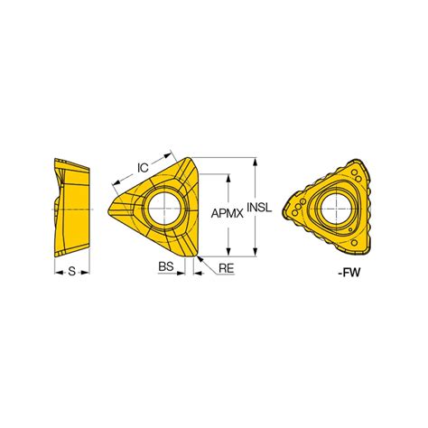 Iscar Milling Insert Hm390 Tdkt 1505pdr Hs Ic830 Solid Carbide Msc Direct