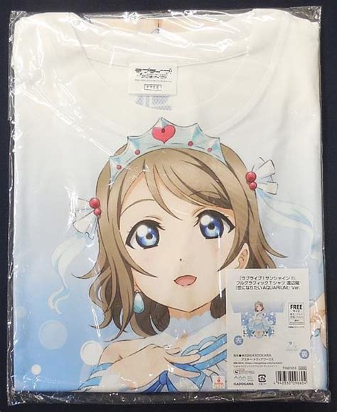 Kadokawaフルグラフィックtシャツ渡辺曜「恋になりたいaquarium」フリーサイズ日本サイズ）ラブライブサンシャイン