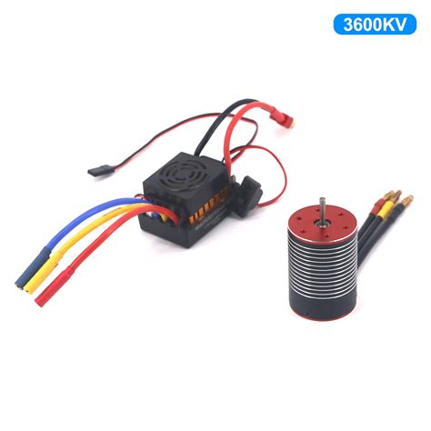 3600KV 4500KV 5200KV 3650 Brushless Motor 60A ESC Combo For 1 8 1 10