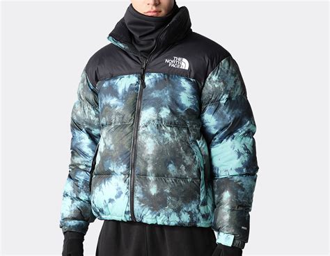 The North Face 1996 Retro Nuptse Jacket Wasabi Ice Dye Print NF0A5IX49571