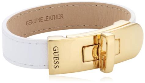 Guess Damen Armband Color Chic Leder Edelstahl Vergoldet Cm Ubb