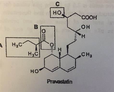 Solved What Are The Functional Groups In Pravastatin Is