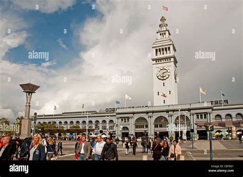 San Francisco Ferry Building Pier 1 California United States Stock