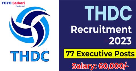 THDC Notification 2023 Opening For 77 Engineer Posts Apply Online