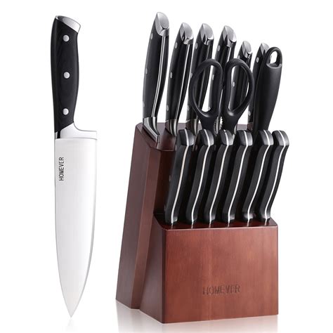 Buy Knife Sets Homever Piece Kitchen Knife Set With Block With