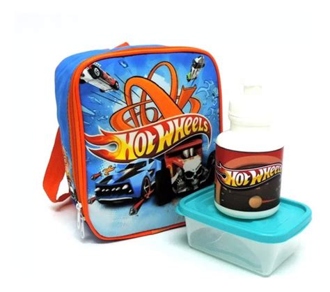 Kit Mochila Infantil Escolar Fogo Caveira Hot Wheels Rodinhas Tam M F5 Frete grátis