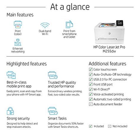 HP Color LaserJet Pro M255dw Wireless Laser Printer (7KW64A#BGJ) - Bhanza