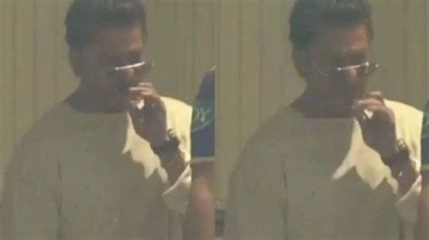 Watch: Shah Rukh Khan caught smoking cigarette in the stands during KKR ...