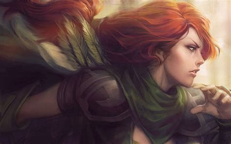 443864 4k Windranger Dota Windrunner Fantasy Art Fantasy Girl