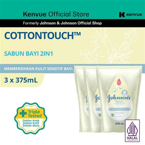 Jual JOHNSON S CottonTouch Top To Toe Hair Body Baby Bath Sabun