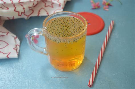 Sabja Sarbath Recipe Basil Seeds Nannari Syrup Juice Cook With Sharmila