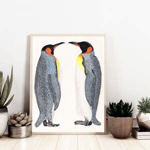 Penguin Couple Art Print Digital Download - Etsy Canada