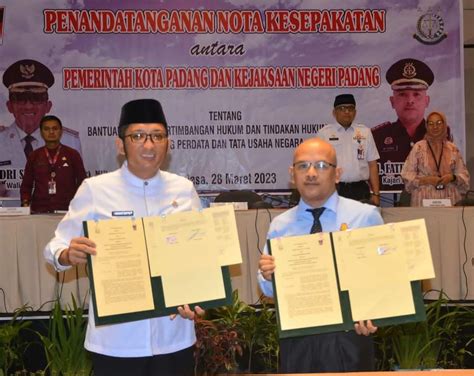 Infopublik Pemko Padang Kejari Jalin Nota Kesepakatan