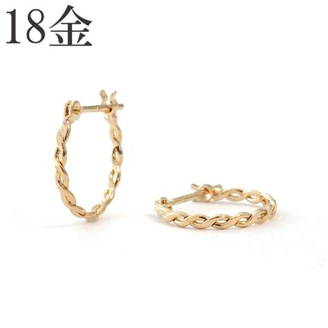 18金 フープ ピアス 18k K18 フープピアス シンプル 地金 18金ピアス レディース プレゼント Agp 1074 ジュエリー D Planet 通販 Yahoo ショッピング