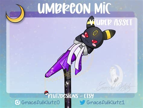 Umbreon Pride Mic Vtuber Asset Etsy