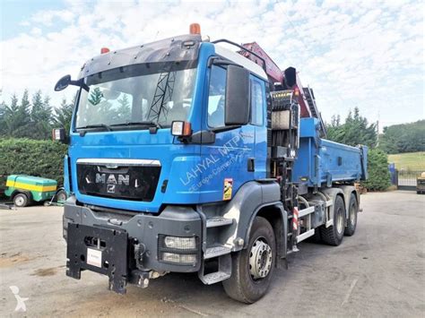 Camion MAN Bi Benne Forez Bennes TGS 33 360 6x4 Gazoil Euro 5 Grue