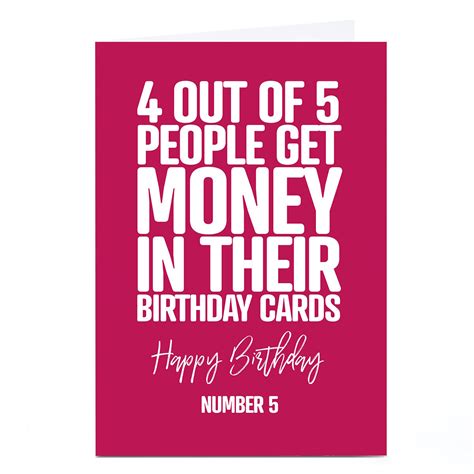 Buy Personalised Punk Birthday Card 4 Out Of 5 For GBP 2 29 Card