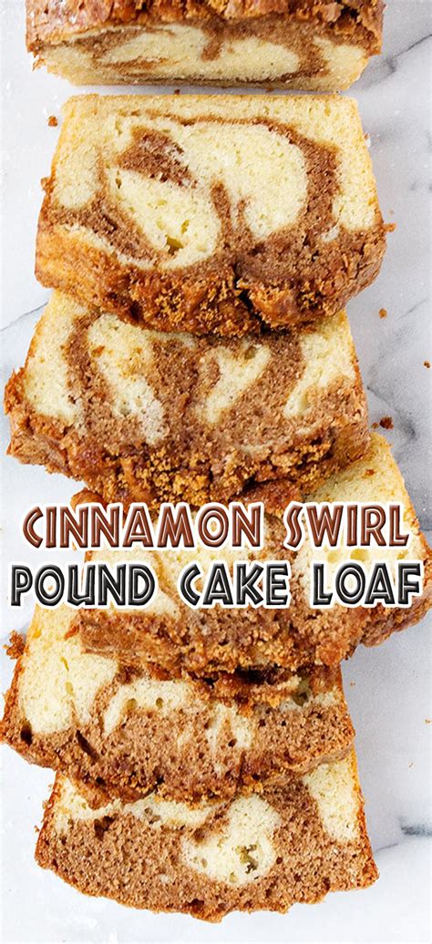 Cinnamon Swirl Pound Cake Loaf