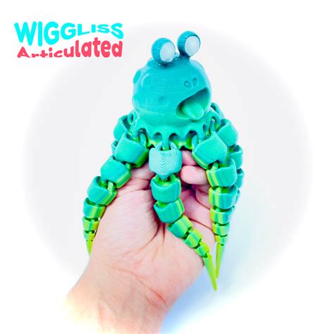 Archivo Stl Wiggliss Pulpo Juguete Articulado Impresi N De