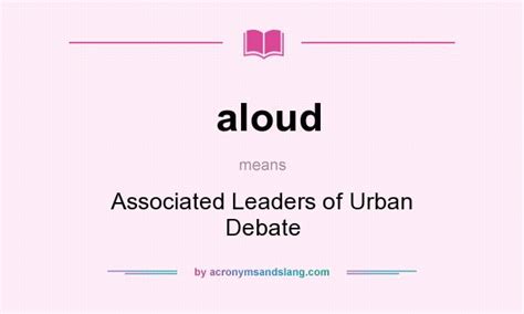 What does aloud mean? - Definition of aloud - aloud stands for ...