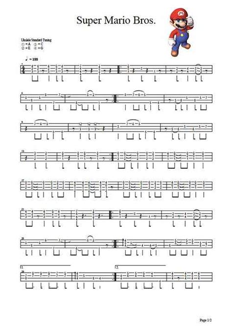 Mario Theme Song Guitar Tab / Amazon Com Super Mario Series For Guitar Guitar Tab Guitare ...