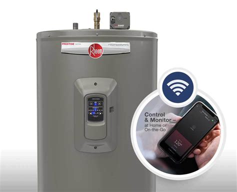 The New Smart Electric Water Heater From Rheem With Built In Smart Features Rheem Water