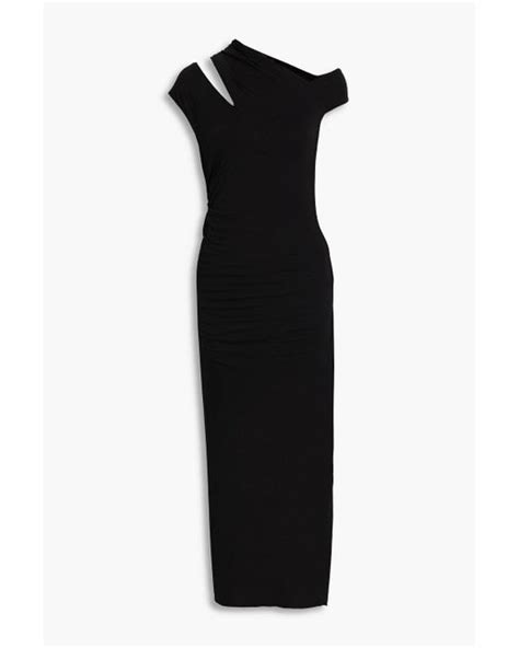 Helmut Lang Cutout Jersey Dress In Black Lyst