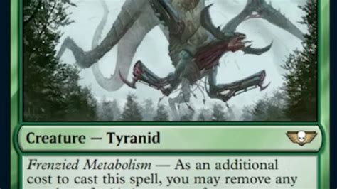 The Mtg Warhammer 40k Tyranids Deck Looks Strong And Hungry