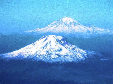 Cascade Volcanoes Mixed Media by Dennis Cox Photo Explorer