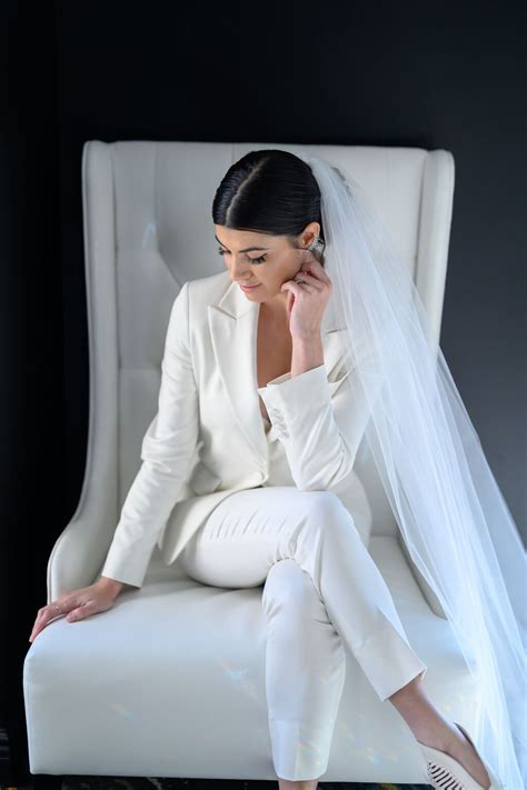 Lgbtq Same Sex Wedding Ideas Modern Bride Suit Backless Wedding Dress Beth Chapman Styling