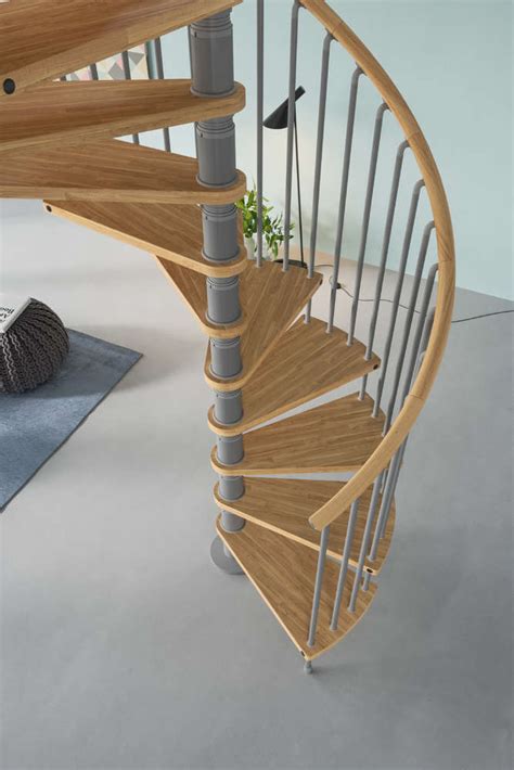 Wooden Spiral Staircase Type Gamia Plus Walnut L00l Stairs