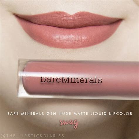 Bare Minerals Gen Nude Matte Liquid Lipcolor Swag Application 5