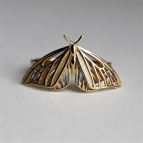 Silver Butterfly Rings Etsy