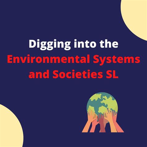 Digging Into The Environmental Systems And Societies SL IB Tutors