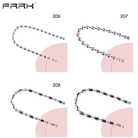 Frrk Stainless Steel Prostate Massage Sex Toys For Man Beads Anal Plug Metal Anus Stimulation