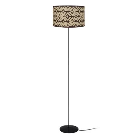 Lampadaire métal noir et marron Tosel Mr Scandinave