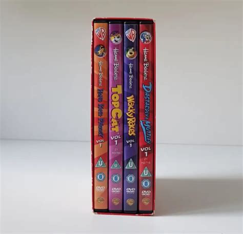 Hanna Barbera Wacky Races 4 Dvd Bumper Pack Boxset Collection Region 2