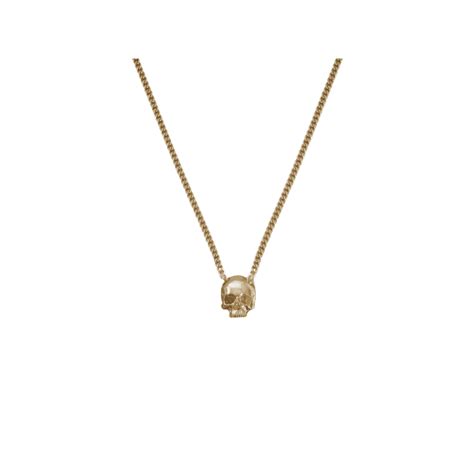 Buster Punch Skull Gold Necklace Une 131830 Cp Lighting And Interiors