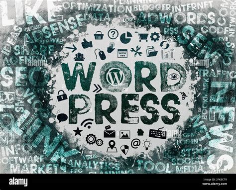 Wordpress Wordpress Concept On Background Stock Photo Alamy